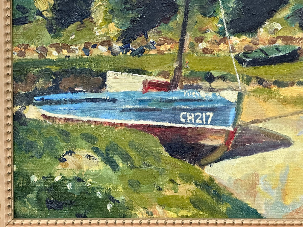 Keith Gardner RCA (1933-2025) - Boat Scene / Conwy Castle