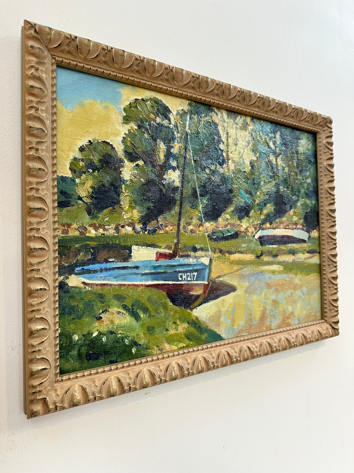 Keith Gardner RCA (1933-2025) - Boat Scene / Conwy Castle