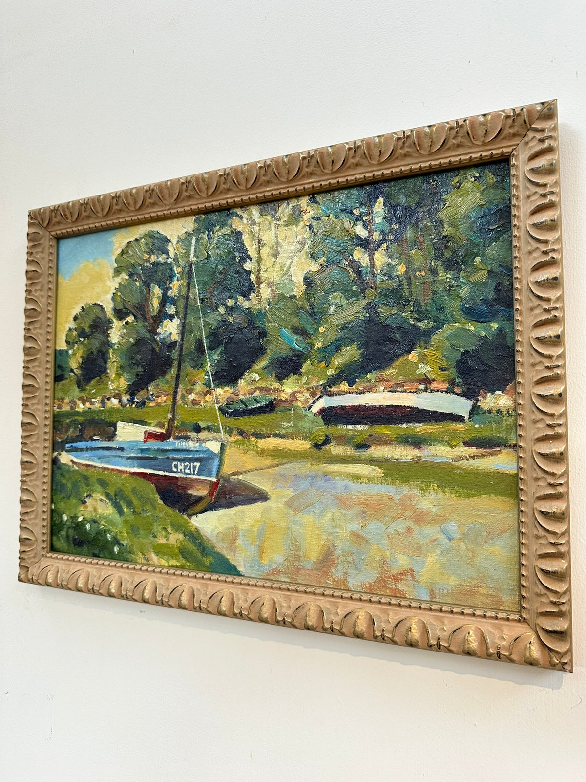 Keith Gardner RCA (1933-2025) - Boat Scene / Conwy Castle