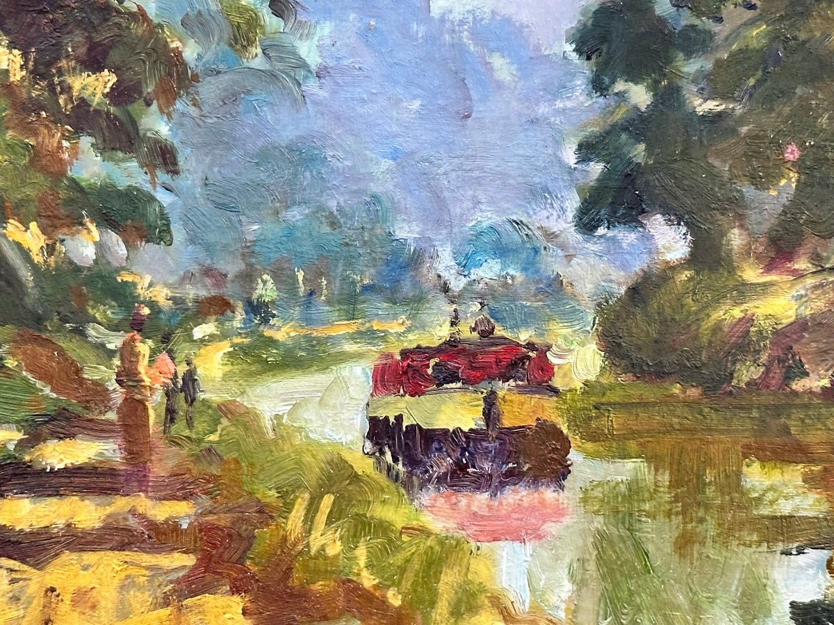 Keith Gardner RCA (1933-2025) - Country Track / Canal Barge