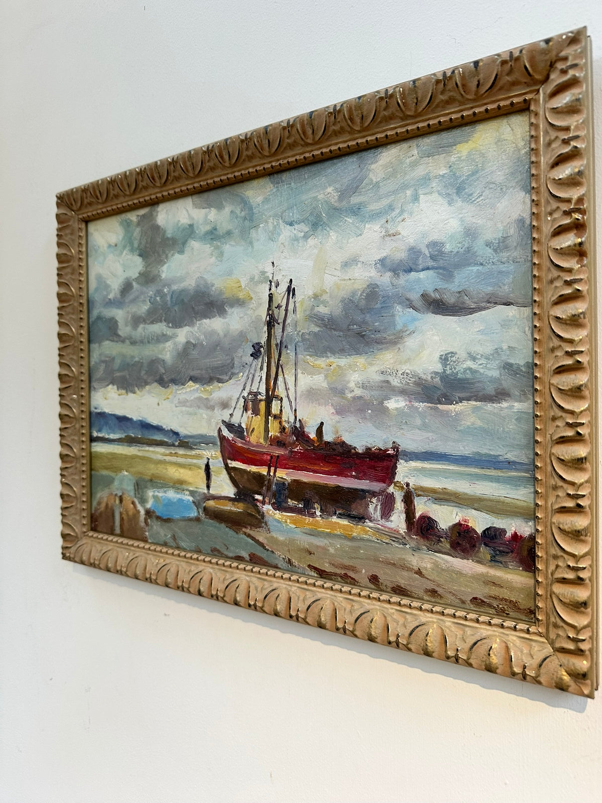 Keith Gardner RCA (1933-2025) - Boat on Heswall Shore / Landscape Fields and Trees