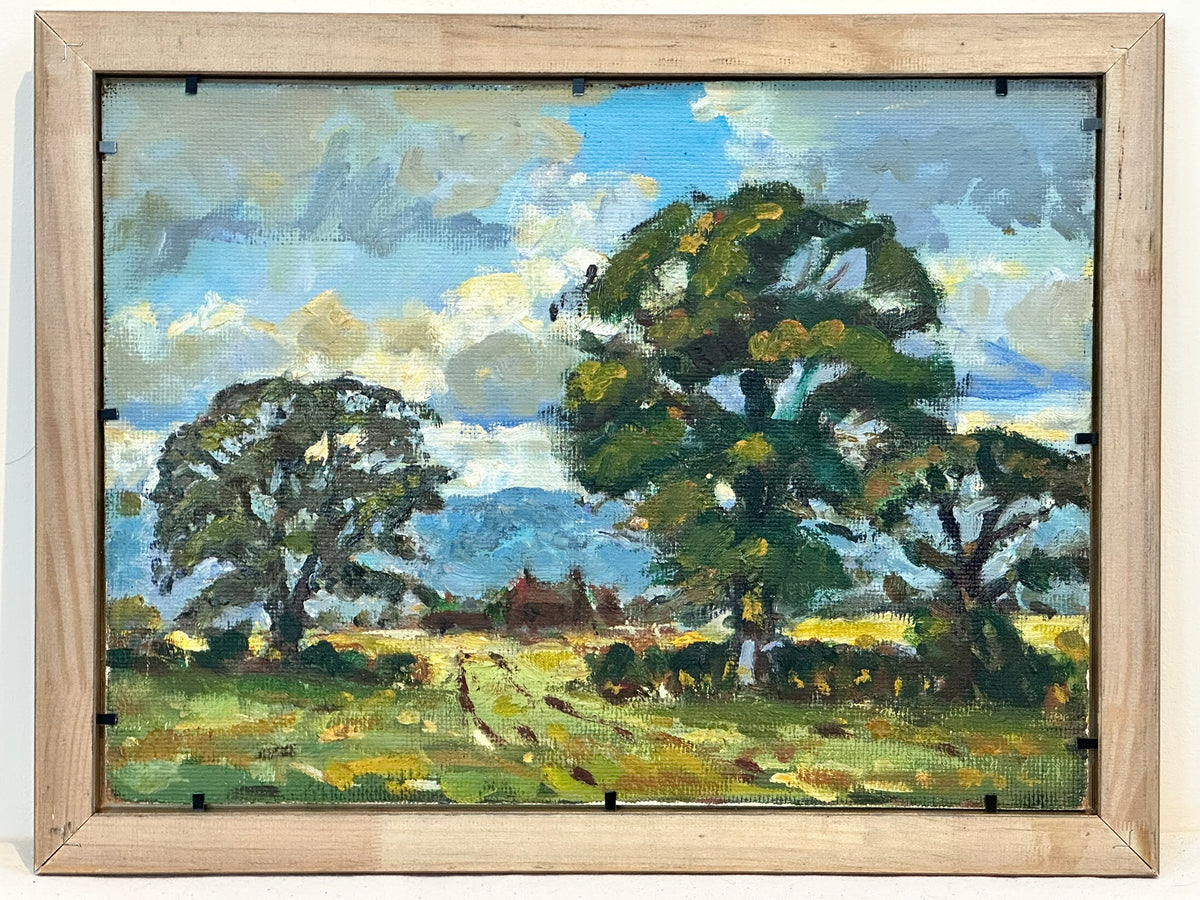 Keith Gardner RCA (1933-2025) - Boat on Heswall Shore / Landscape Fields and Trees