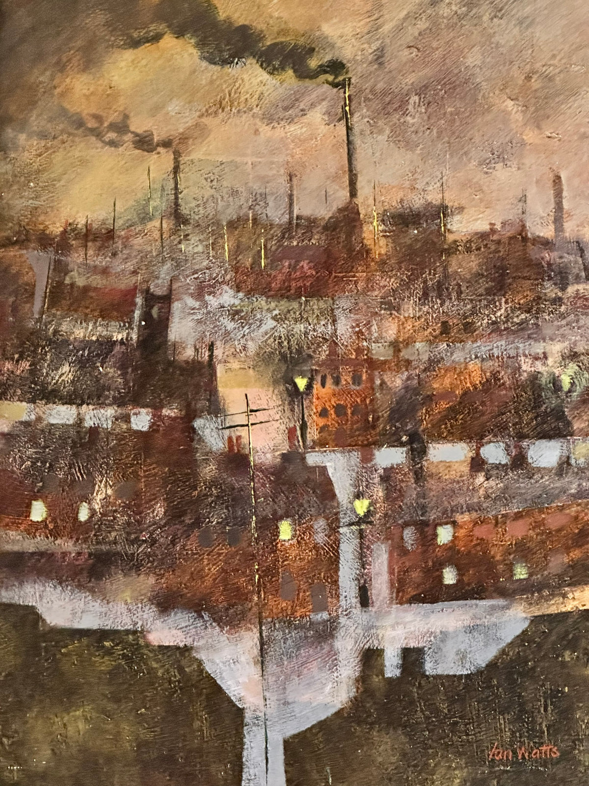 Ian Watts - Street Lamps - Original Northern Art