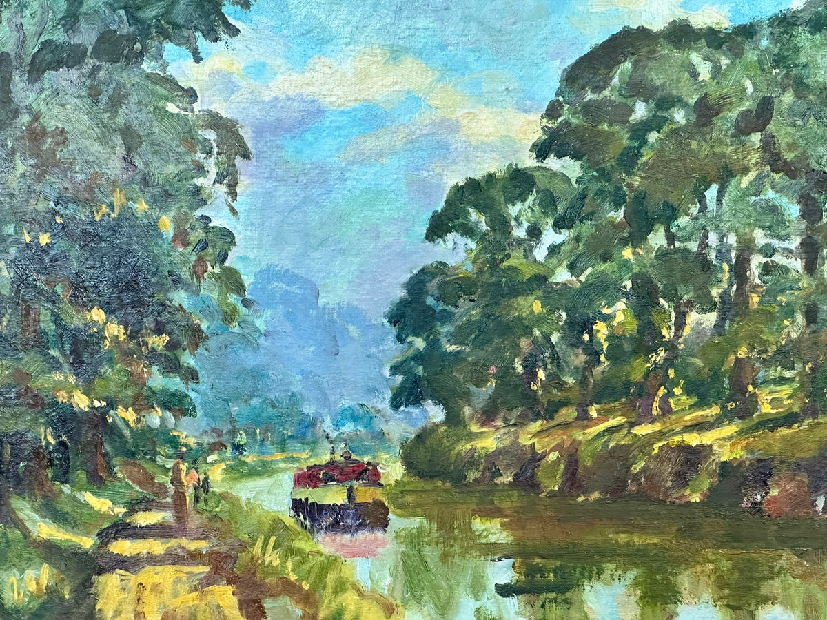 Keith Gardner RCA (1933-2025) - Country Track / Canal Barge
