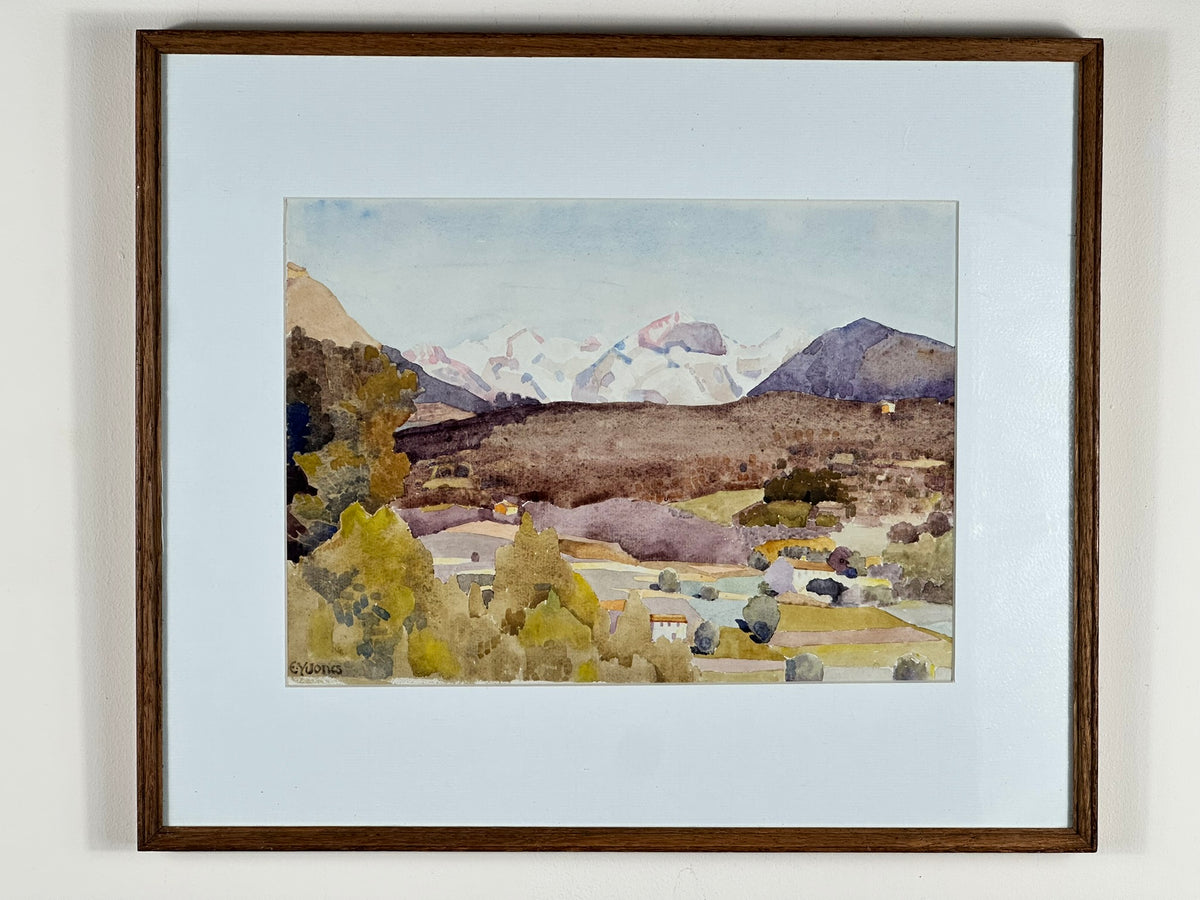 Ernest Yarrow-Jones (1872-1951) - No. 5 The Alpes Maritimes from St Paul
