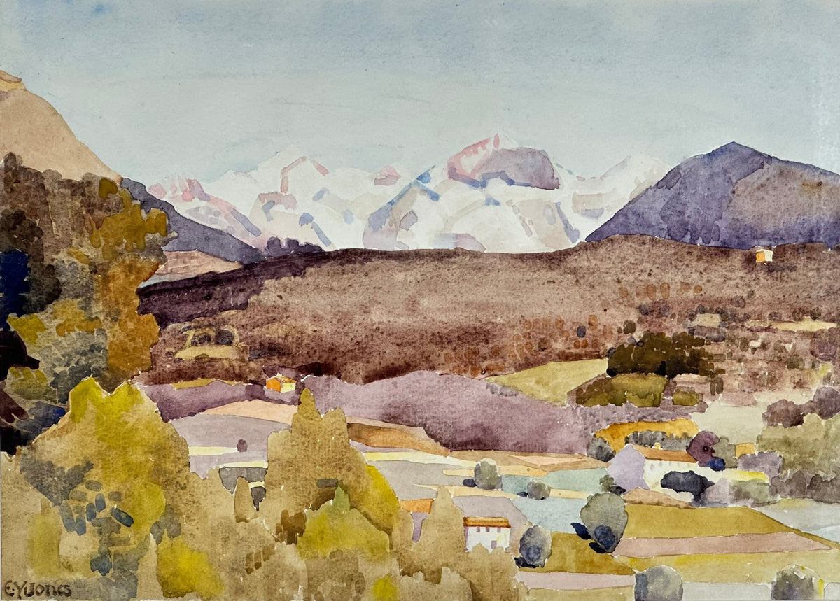 Ernest Yarrow-Jones (1872-1951) - No. 5 The Alpes Maritimes from St Paul