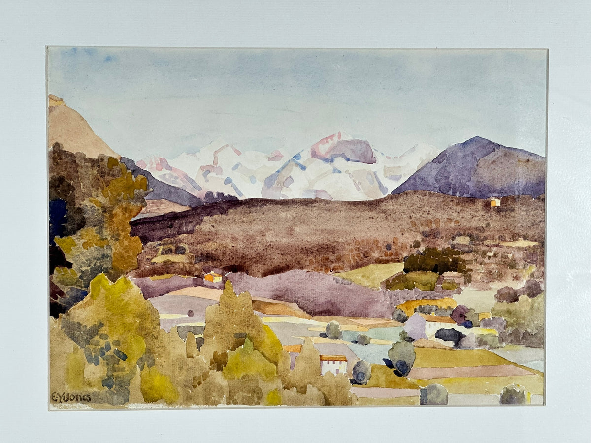 Ernest Yarrow-Jones (1872-1951) - No. 5 The Alpes Maritimes from St Paul
