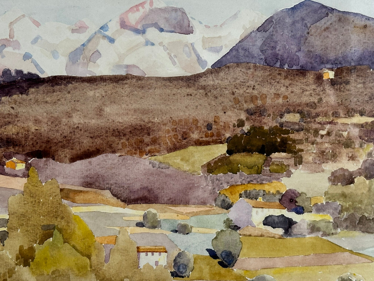 Ernest Yarrow-Jones (1872-1951) - No. 5 The Alpes Maritimes from St Paul