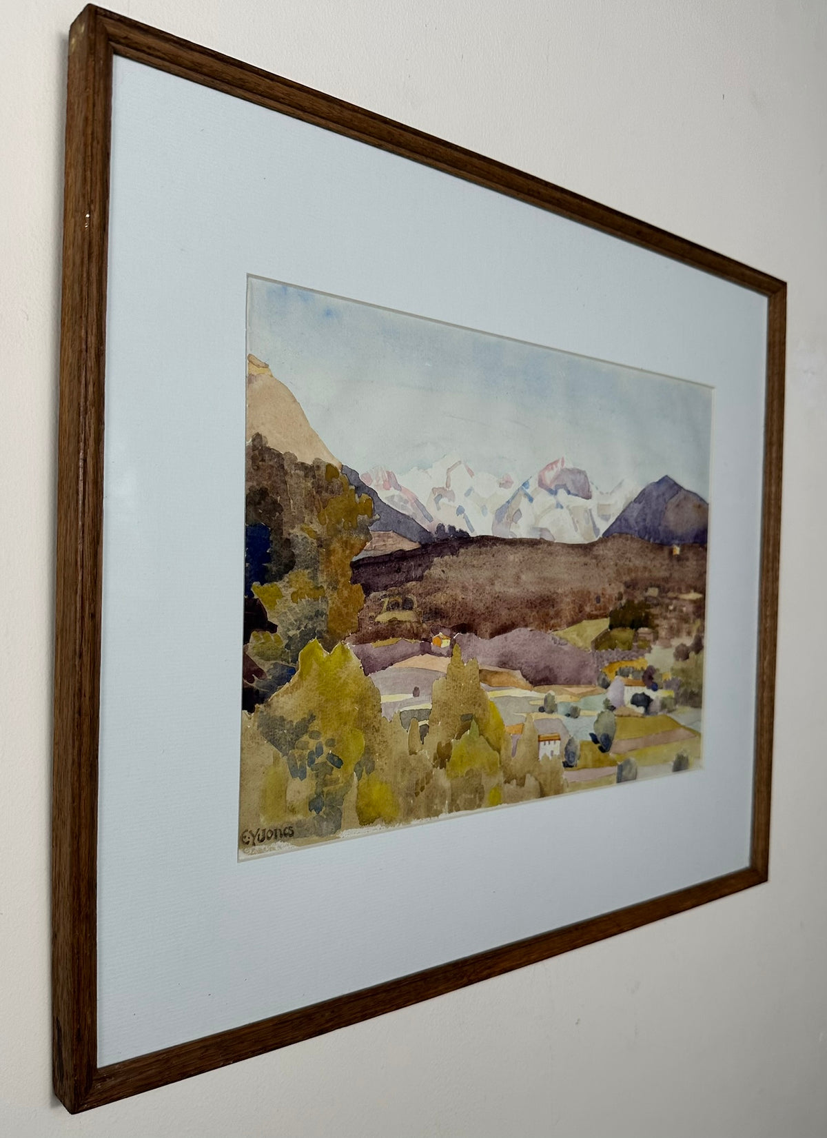 Ernest Yarrow-Jones (1872-1951) - No. 5 The Alpes Maritimes from St Paul