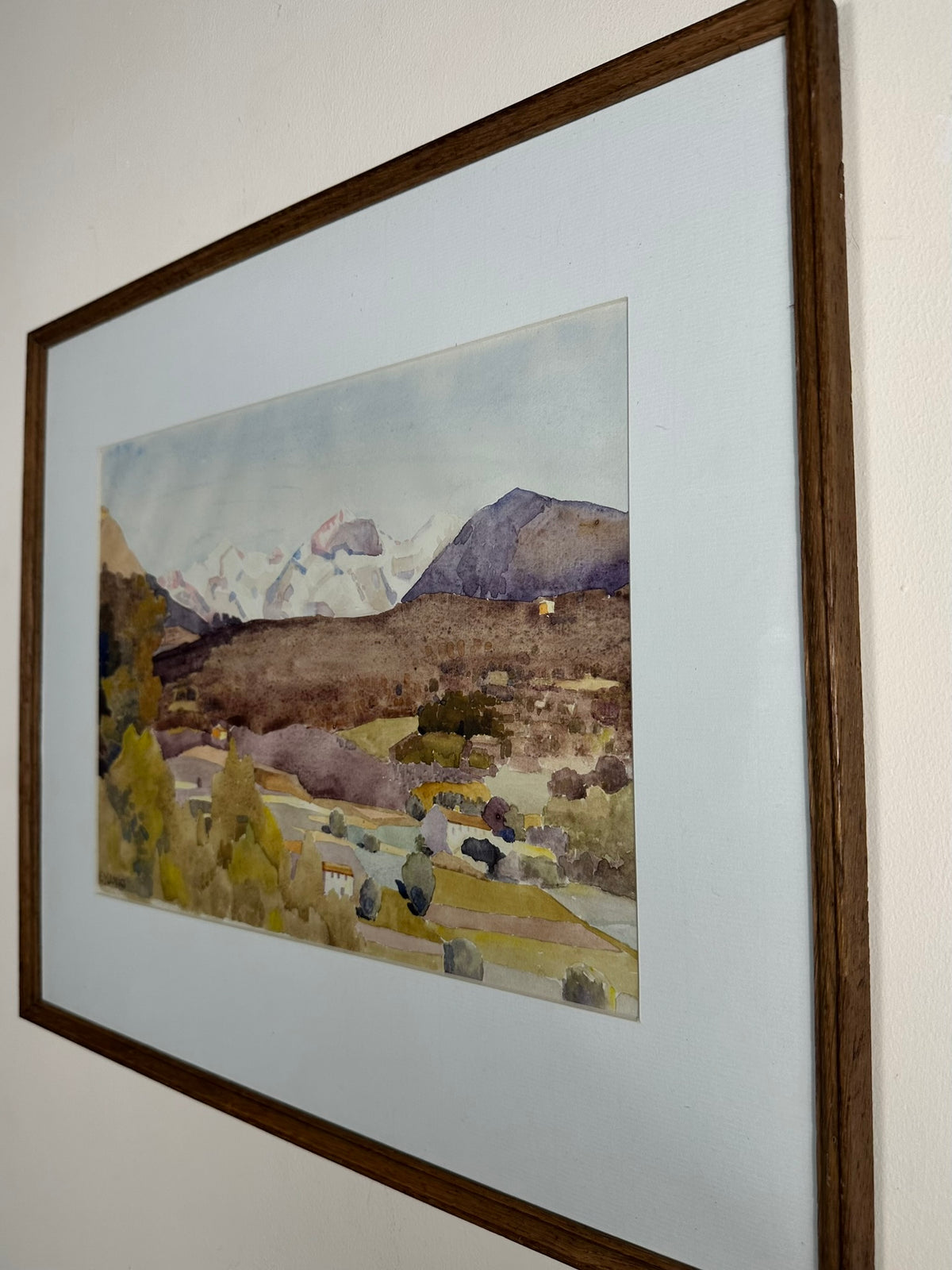 Ernest Yarrow-Jones (1872-1951) - No. 5 The Alpes Maritimes from St Paul