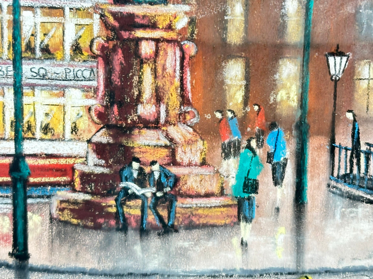 Bernard McMullen (1952-2015) - Albert Square, Manchester, with Trams