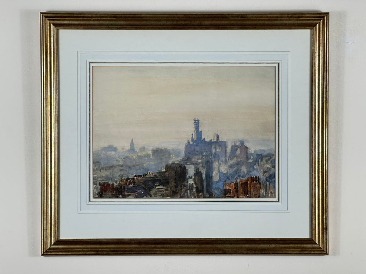 Sir George Clausen RA RSW RWS HonRBA RI ROI NEAC (1852-1944) - St John's Wood Rooftops, London