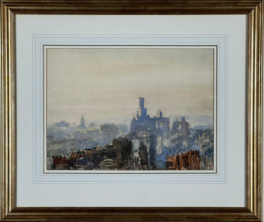 Sir George Clausen RA RSW RWS HonRBA RI ROI NEAC (1852-1944) - St John's Wood Rooftops, London