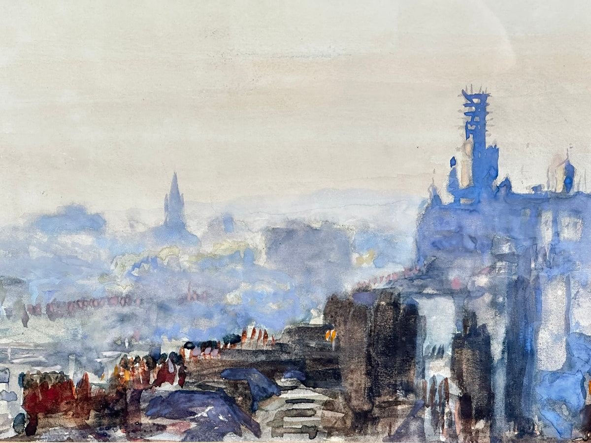 Sir George Clausen RA RSW RWS HonRBA RI ROI NEAC (1852-1944) - St John's Wood Rooftops, London
