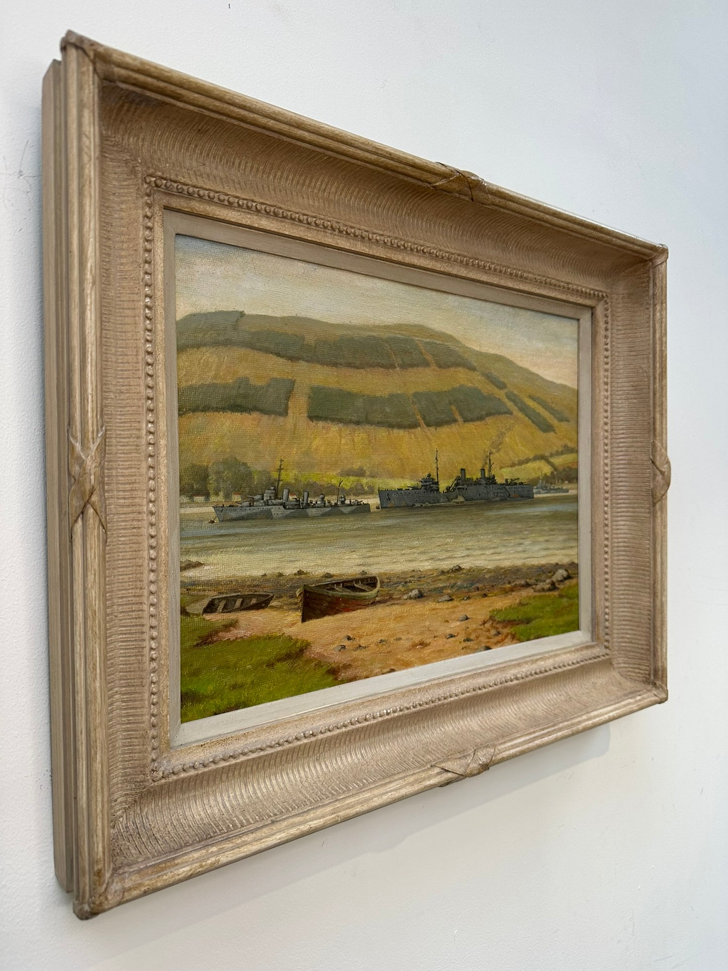 Joseph McInnes - Original Naval Oil - HMS Tuna & HMS Forth Holy Loch WWII