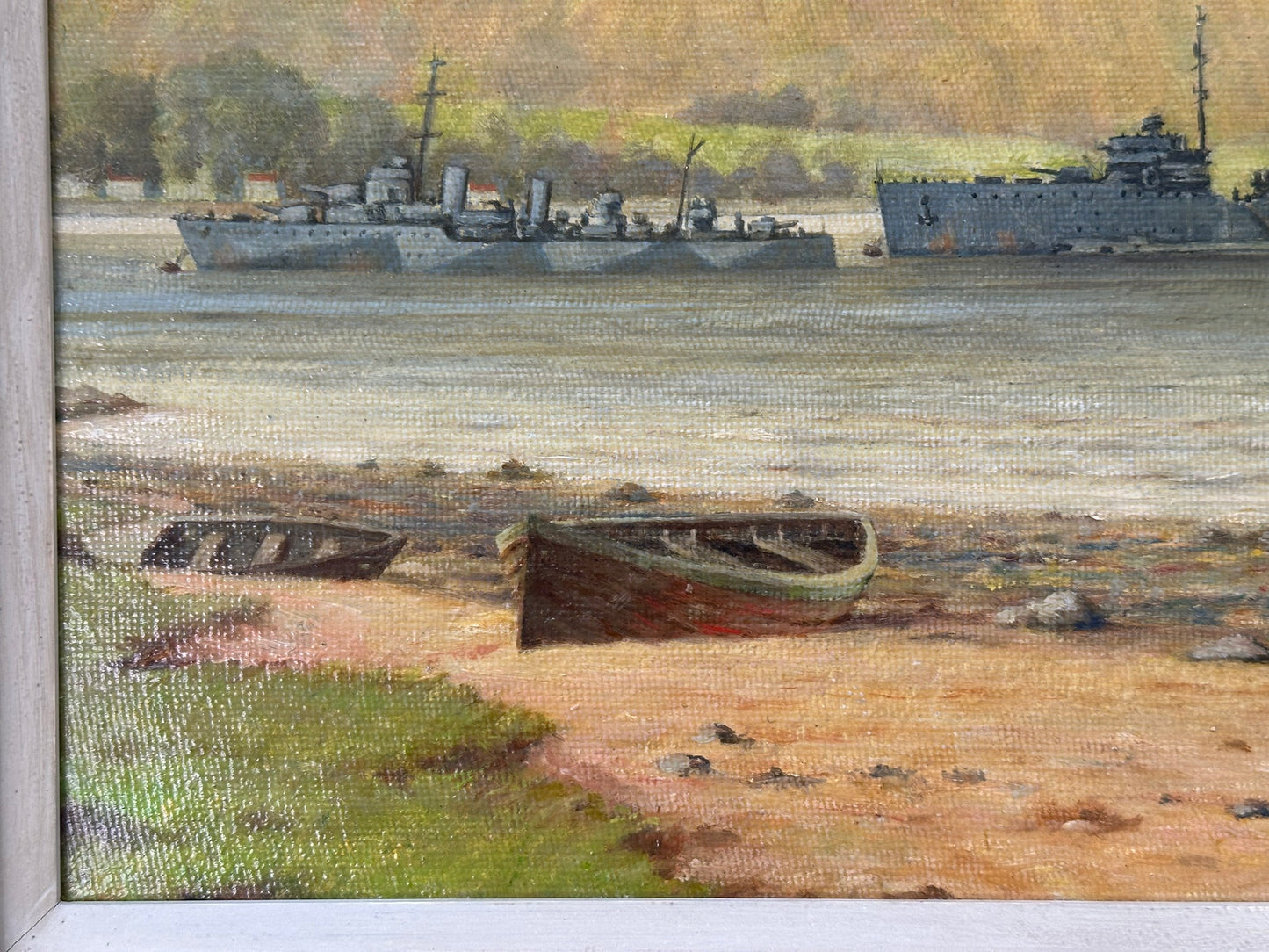 Joseph McInnes - Original Naval Oil - HMS Tuna & HMS Forth Holy Loch WWII
