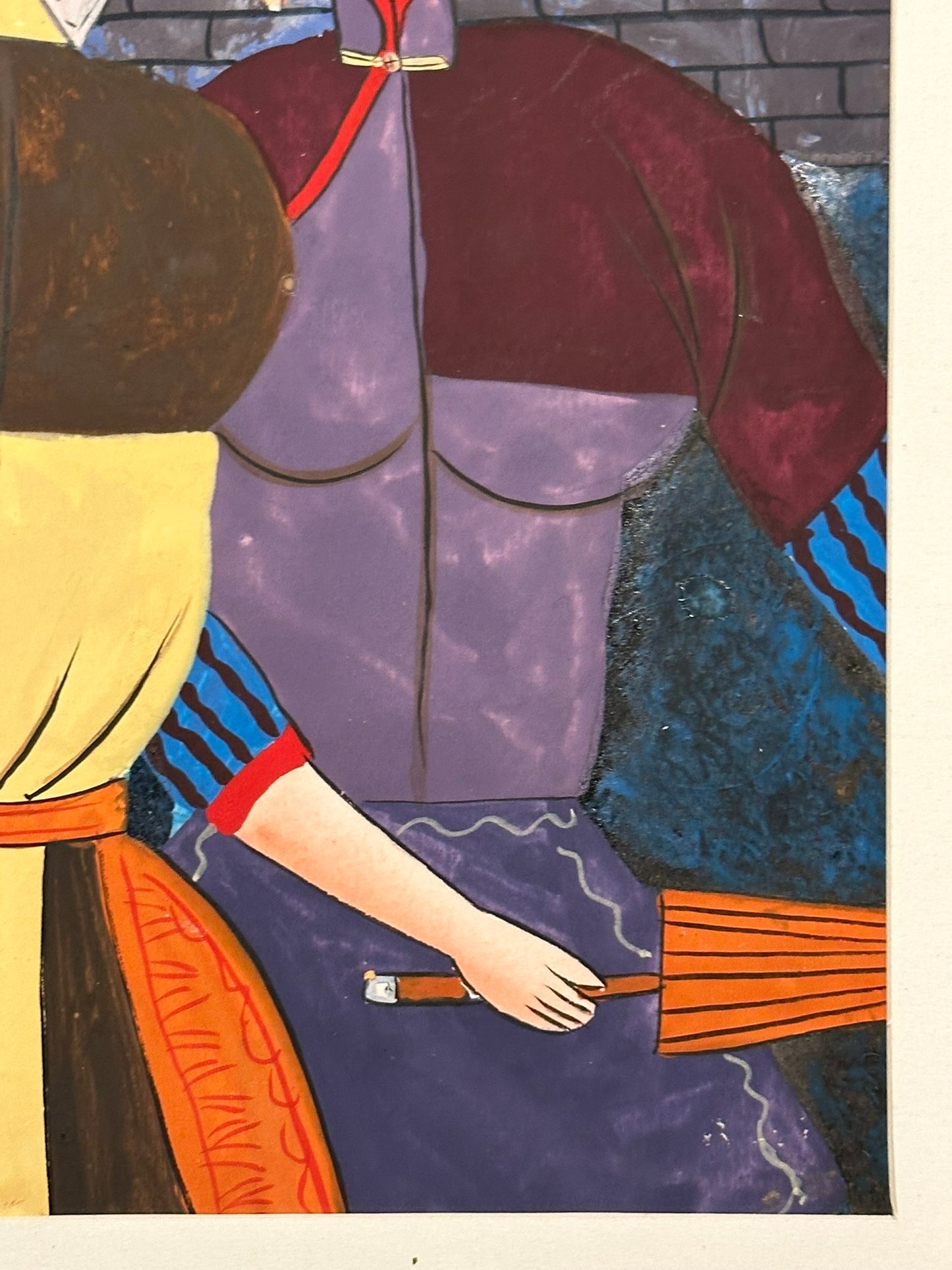 Milly (Shang Chaofeng) Parasol Ladies - Original Chinese Ink Painting Exhibited