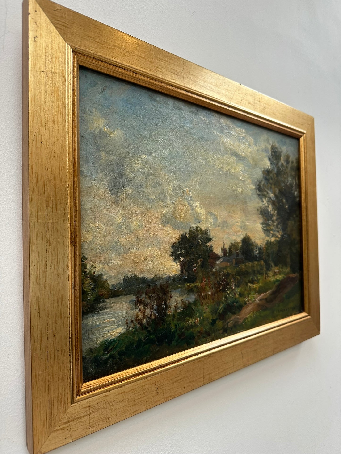 James Levin Henry NEAC Oil Rural Landscape Signed 40x30cm British Impressionist