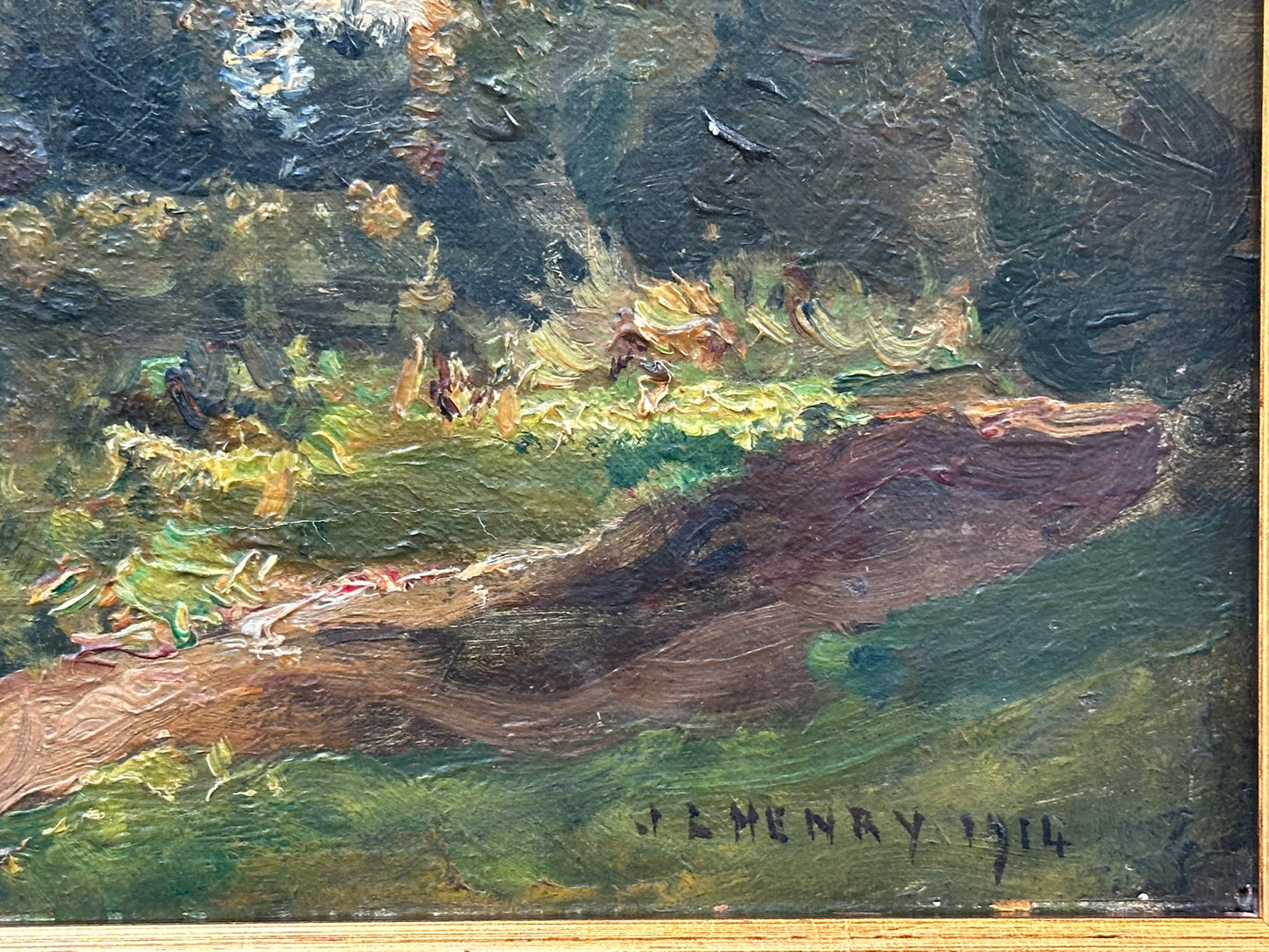 James Levin Henry NEAC Oil Rural Landscape Signed 40x30cm British Impressionist