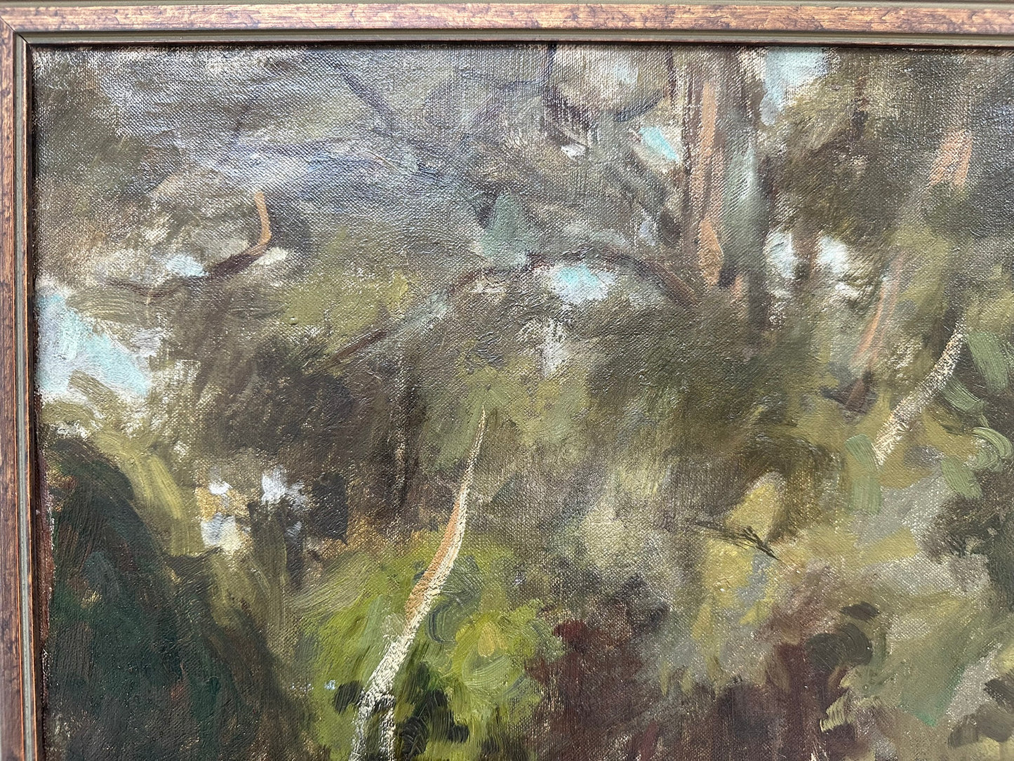 Edwin Nichol NEAC Suffolk Riverside Landscape 61x45cm in stunning frame 82x66cm