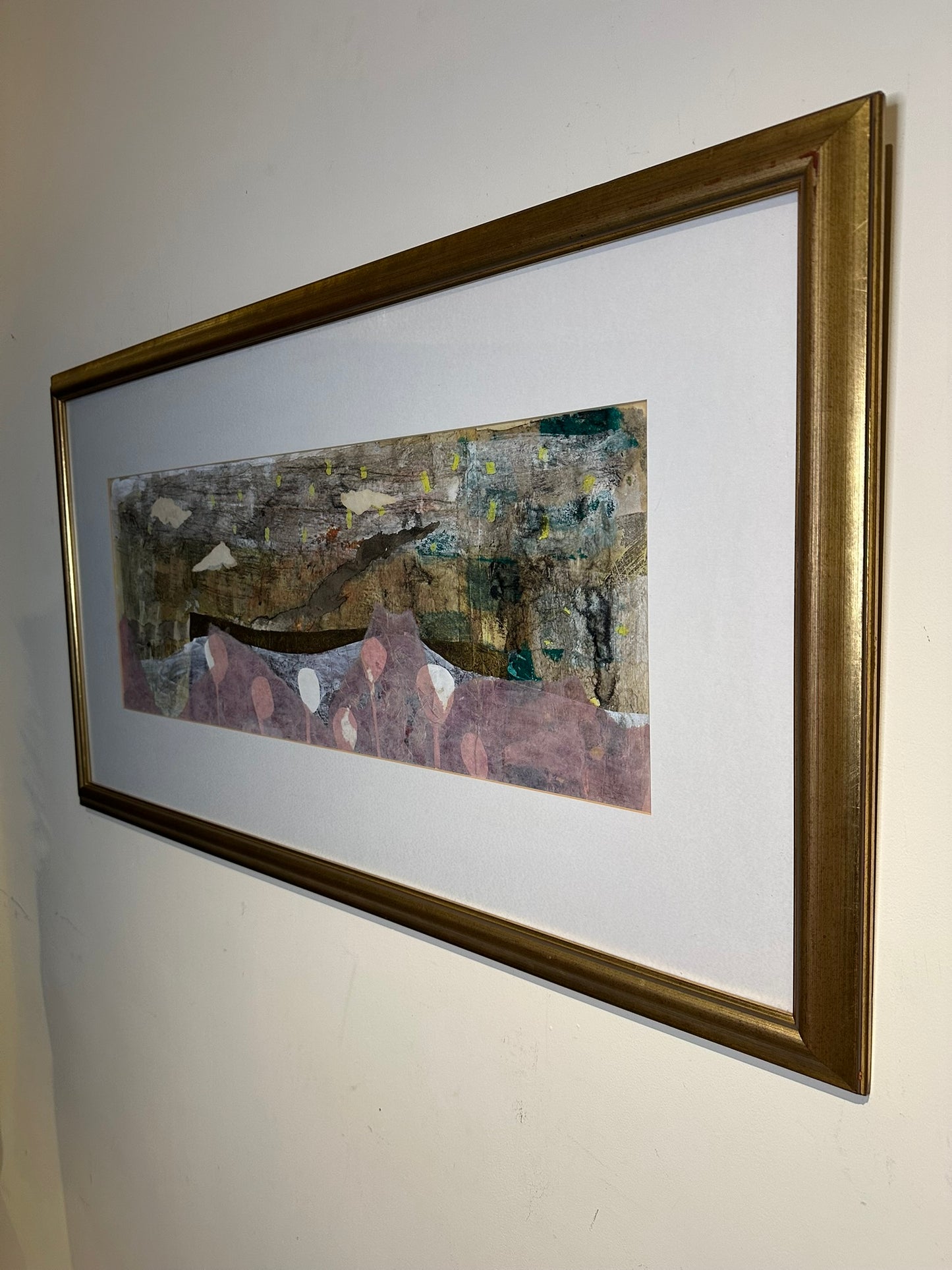 Sara Downham - Lotto , Large Mixed Media Painting - ARROCHAR ALPS The Cobbler