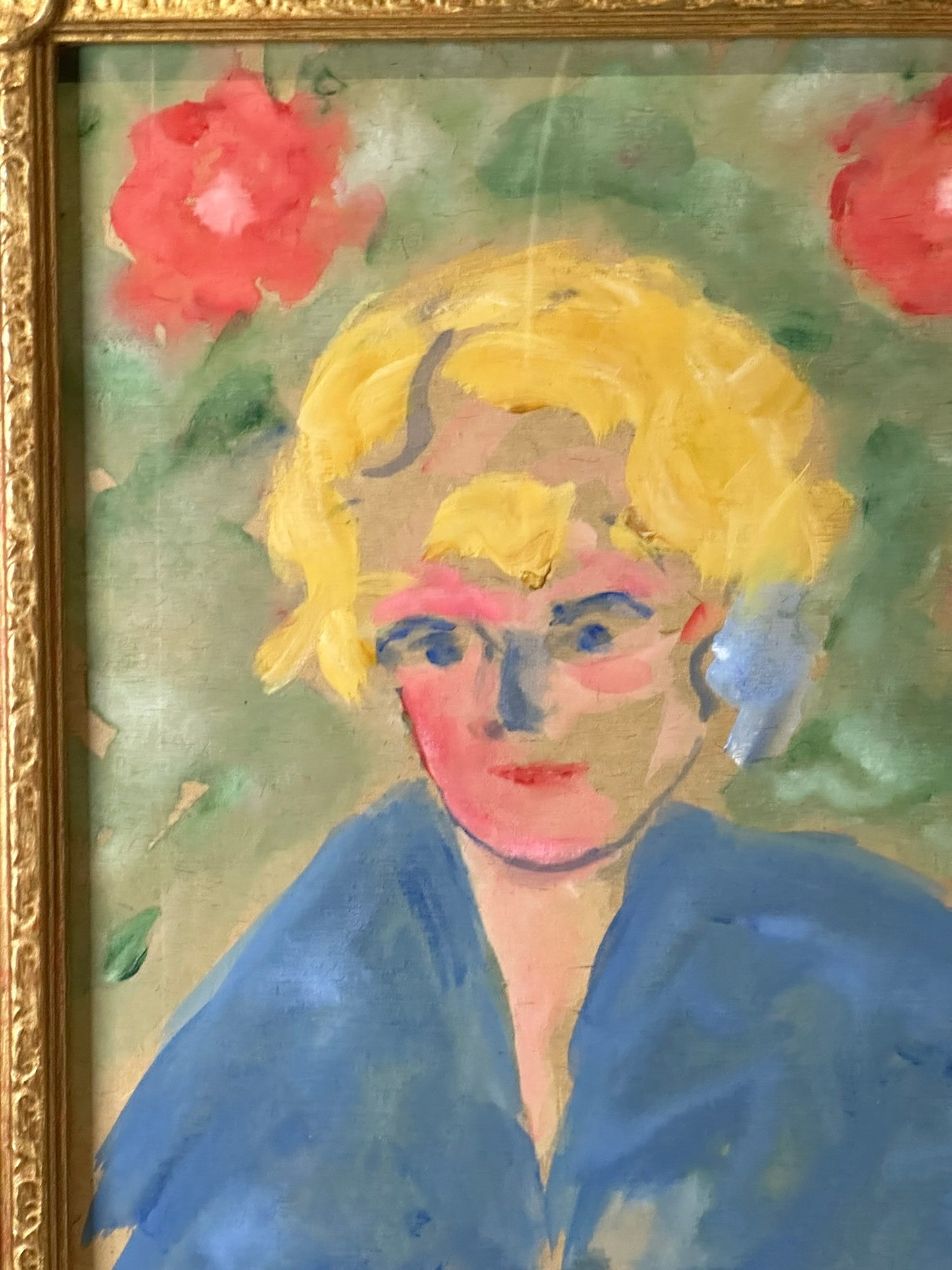 Milne Scottish School Colourist Gouache Portrait of a Woman c1950 28x22cm