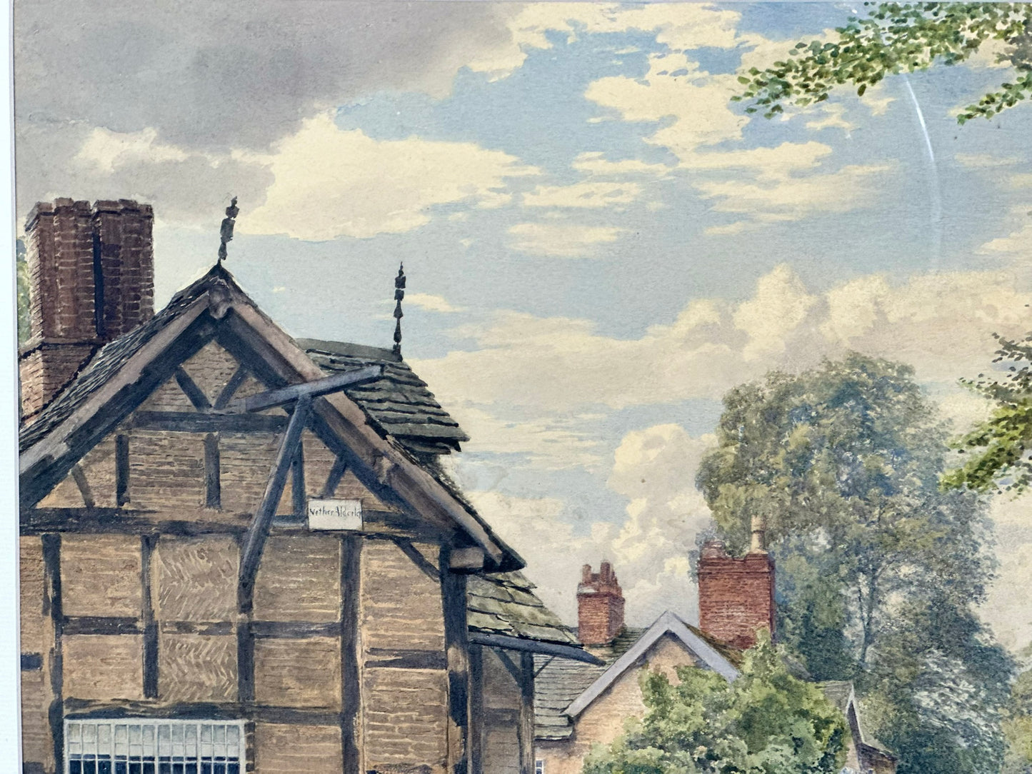 William Robinson 1835-1895 Nether Alderley Cheshire Watercolour 42x59cm