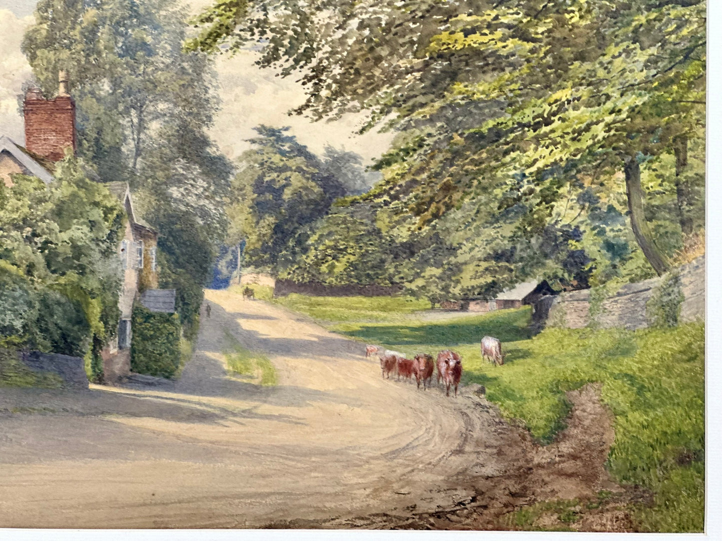 William Robinson 1835-1895 Nether Alderley Cheshire Watercolour 42x59cm