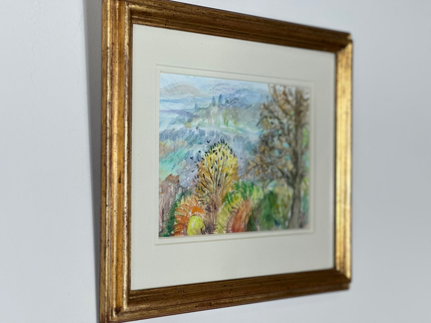 Marcia Gibson-Watt 'View from Gelligam Studio, Spring 2001' Acrylic Landscape