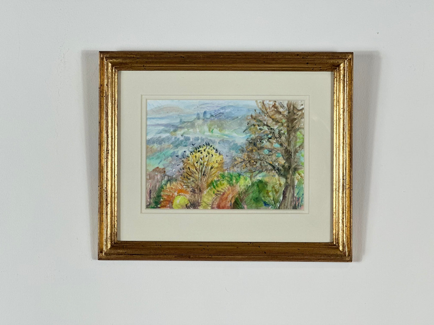 Marcia Gibson-Watt 'View from Gelligam Studio, Spring 2001' Acrylic Landscape