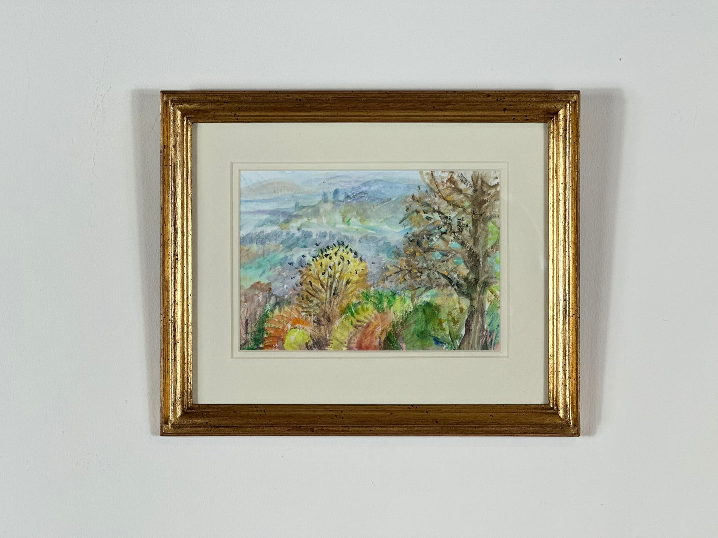 Marcia Gibson-Watt 'View from Gelligam Studio, Spring 2001' Acrylic Landscape