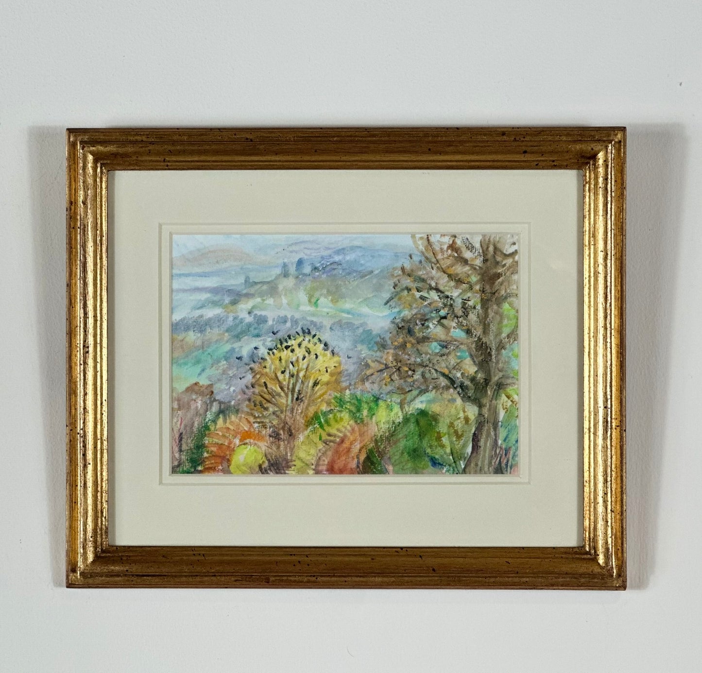 Marcia Gibson-Watt 'View from Gelligam Studio, Spring 2001' Acrylic Landscape