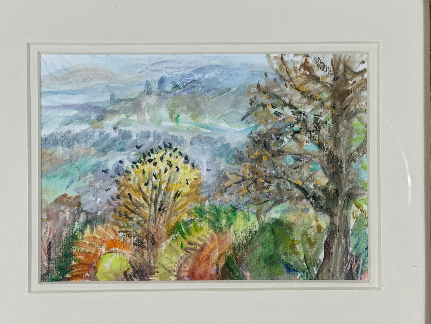 Marcia Gibson-Watt 'View from Gelligam Studio, Spring 2001' Acrylic Landscape