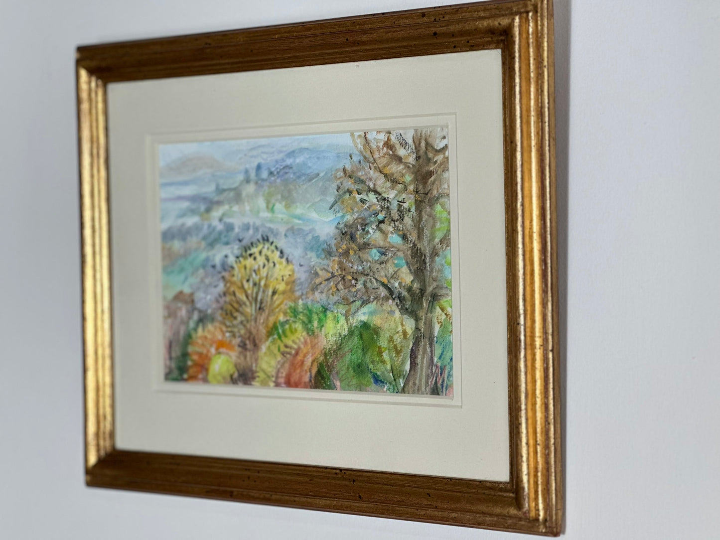 Marcia Gibson-Watt 'View from Gelligam Studio, Spring 2001' Acrylic Landscape