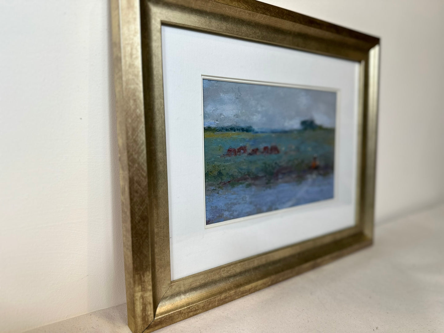 Marc M Mouclier 1941 - French Impressionist Oil Painting , Cattle Landscape WWII