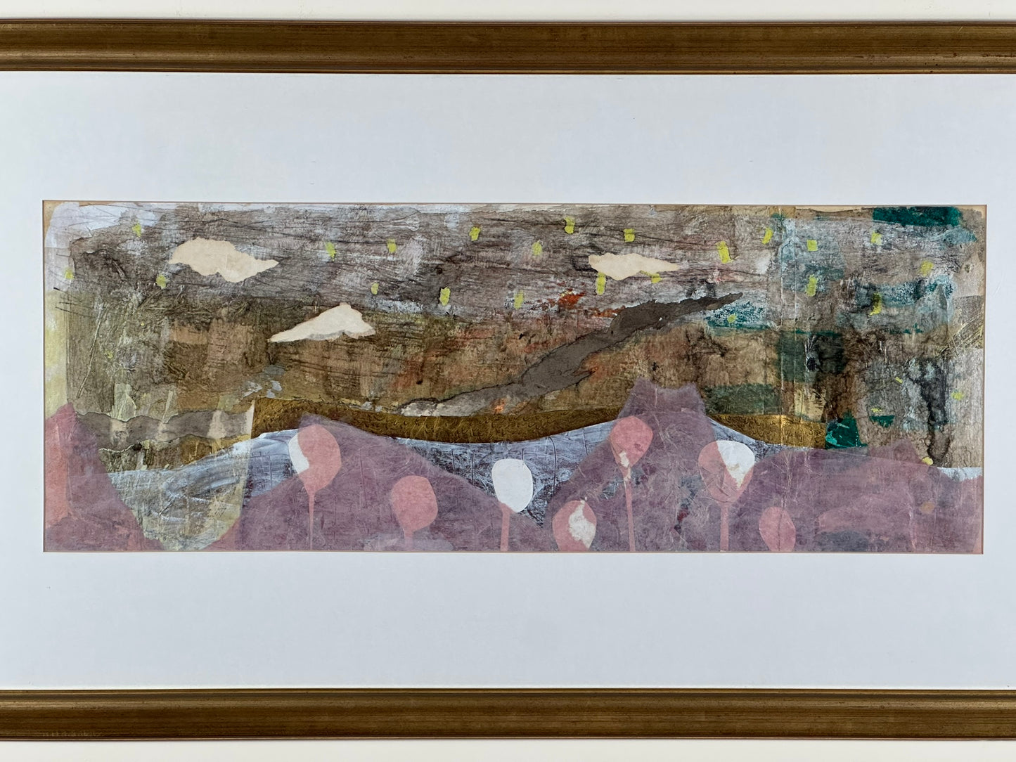 Sara Downham - Lotto , Large Mixed Media Painting - ARROCHAR ALPS The Cobbler