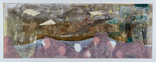Sara Downham - Lotto , Large Mixed Media Painting - ARROCHAR ALPS The Cobbler