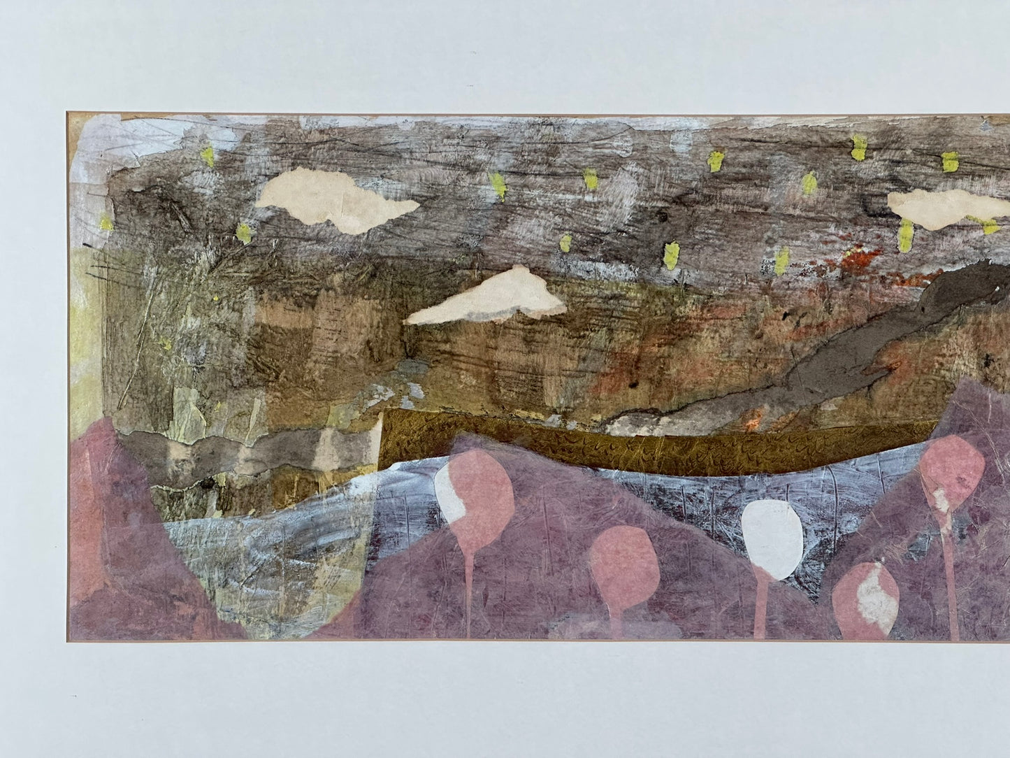 Sara Downham - Lotto , Large Mixed Media Painting - ARROCHAR ALPS The Cobbler