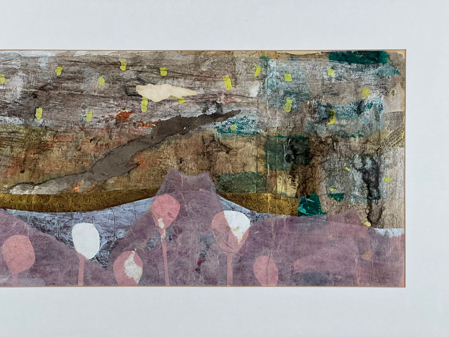 Sara Downham - Lotto , Large Mixed Media Painting - ARROCHAR ALPS The Cobbler