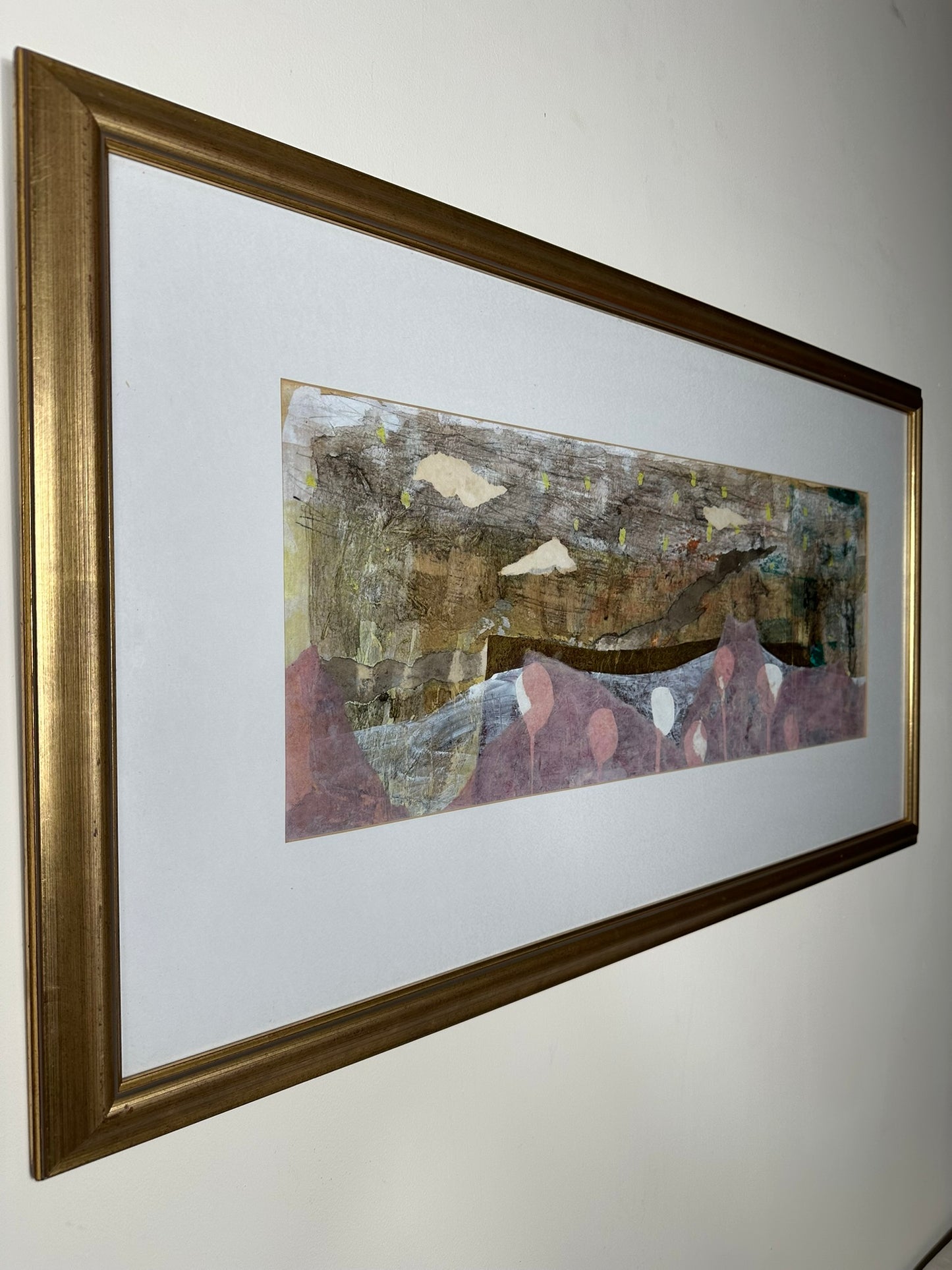 Sara Downham - Lotto , Large Mixed Media Painting - ARROCHAR ALPS The Cobbler