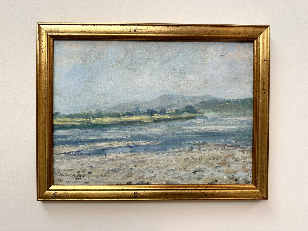 Herbert Walter Oake (1881-1939) - Untitled River Landscape