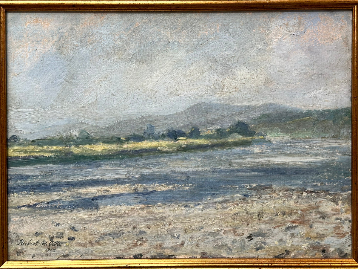 Herbert Walter Oake (1881-1939) - Untitled River Landscape