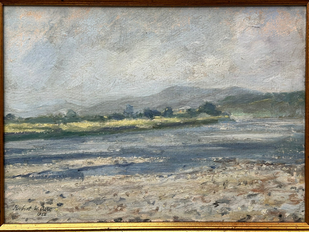 Herbert Walter Oake (1881-1939) - Untitled River Landscape