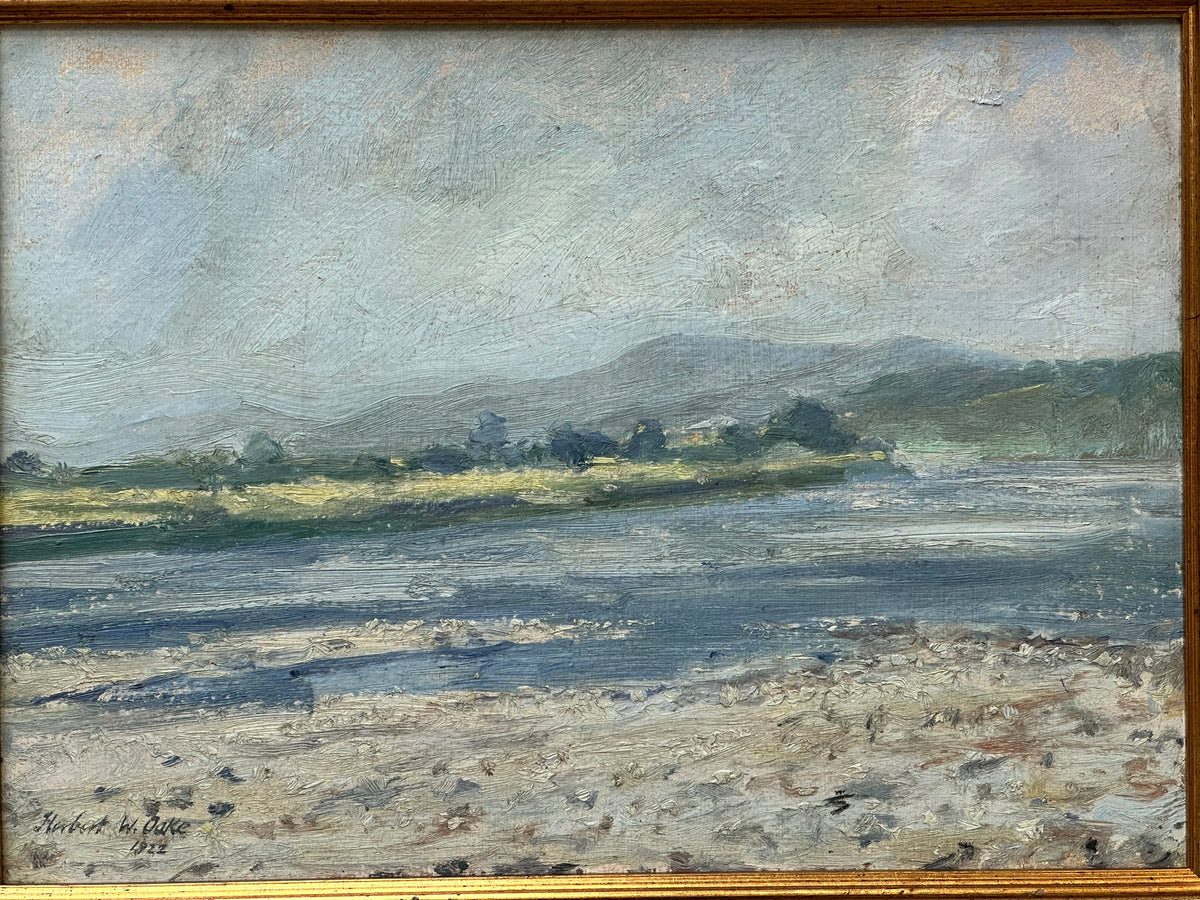 Herbert Walter Oake (1881-1939) - Untitled River Landscape