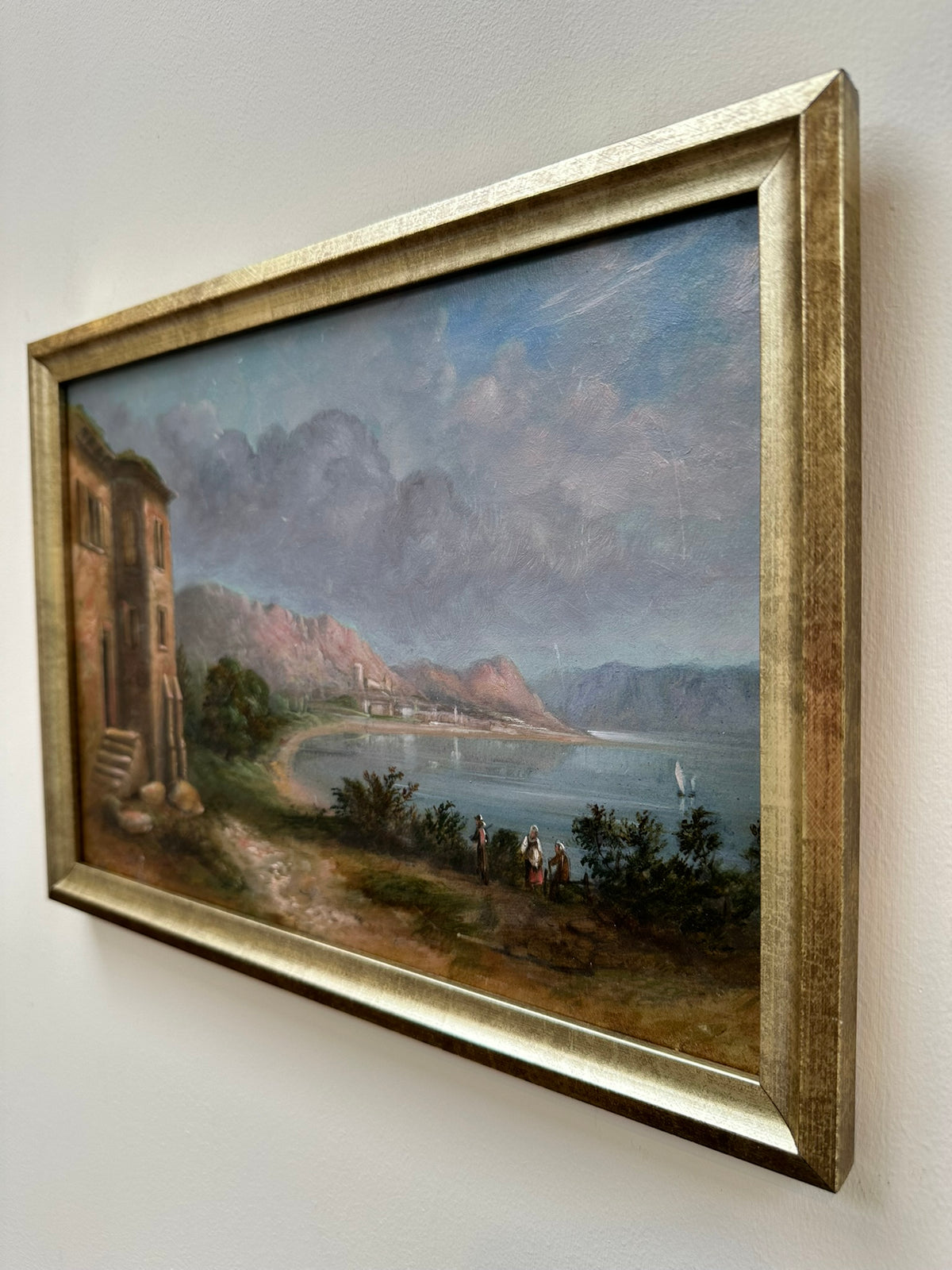 Italianate School - Italian Coastal Inlet with Figures