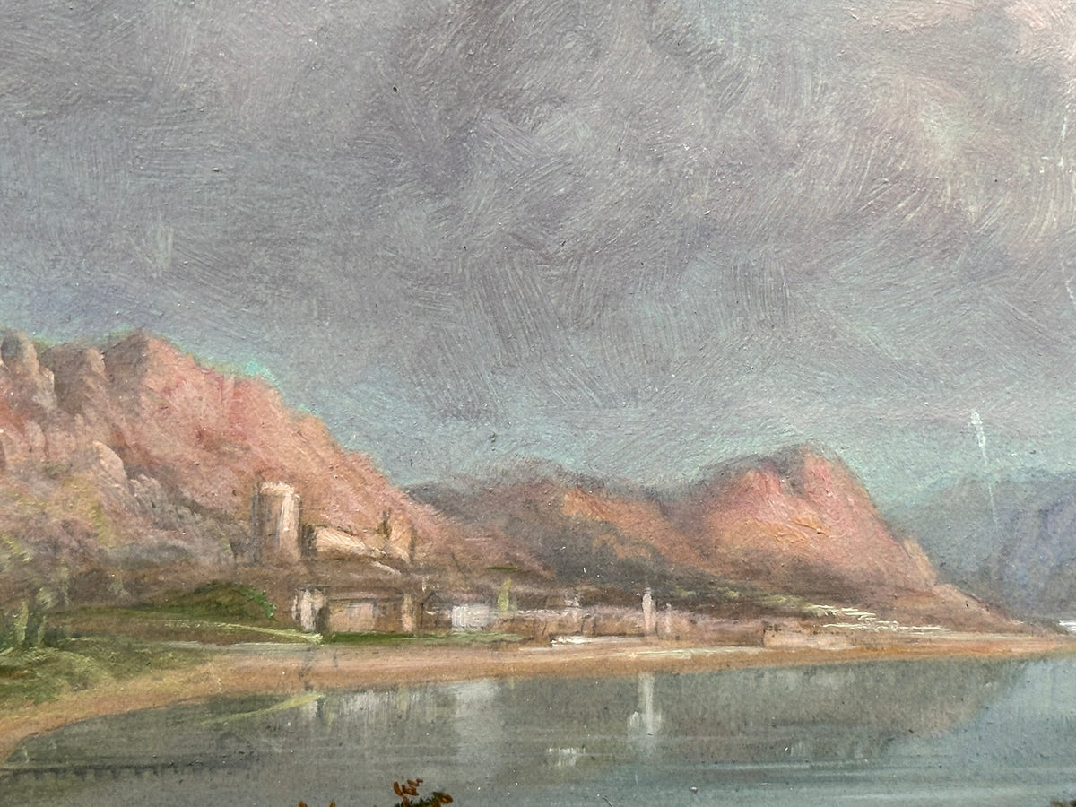Italianate School - Italian Coastal Inlet with Figures