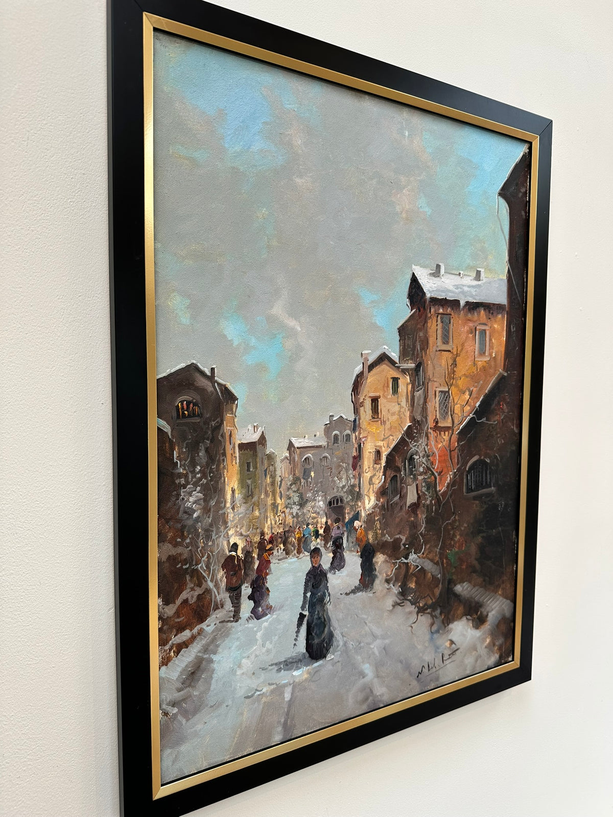 Continental School - Continental Winter Street Scene