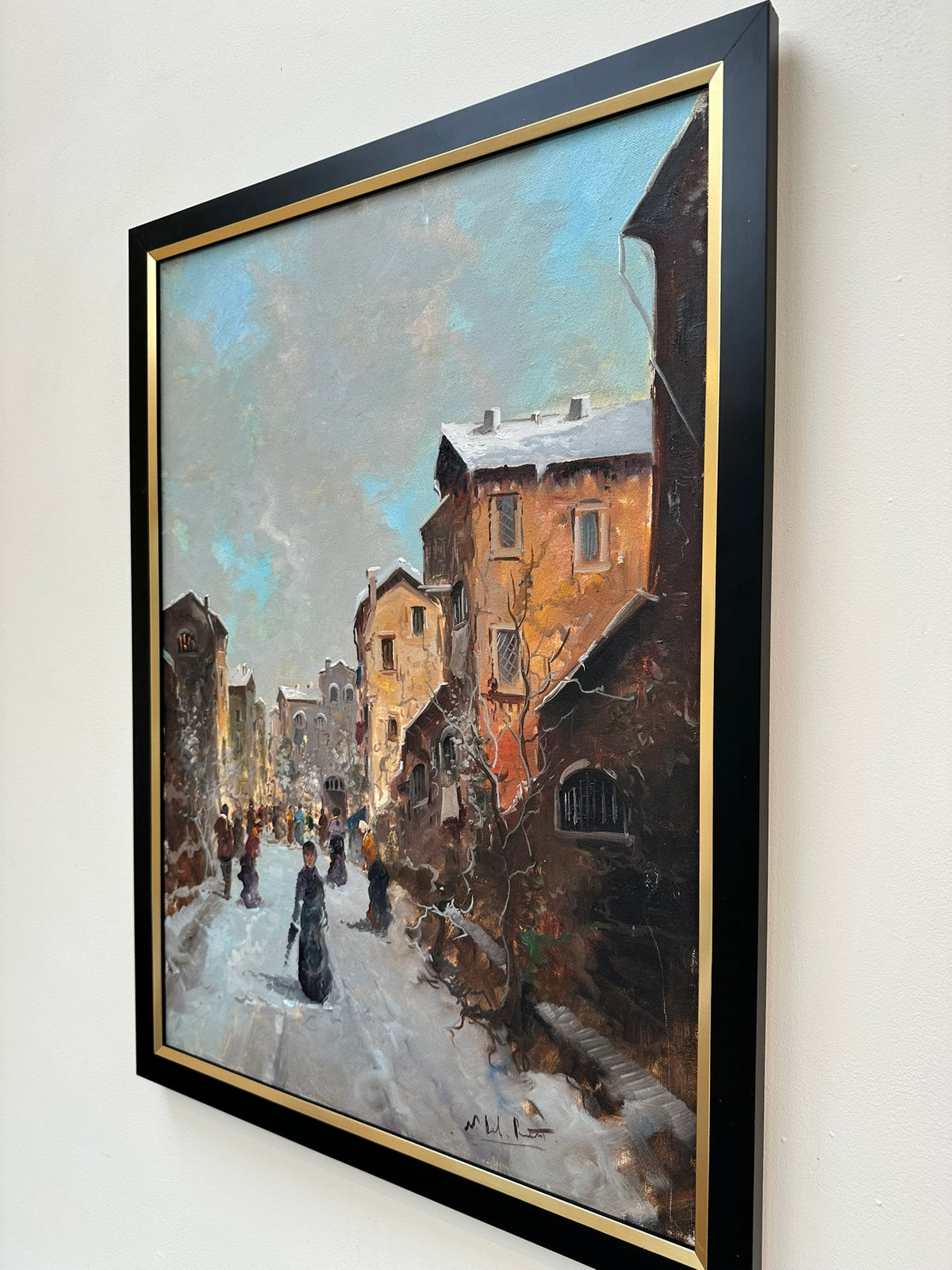Continental School - Continental Winter Street Scene