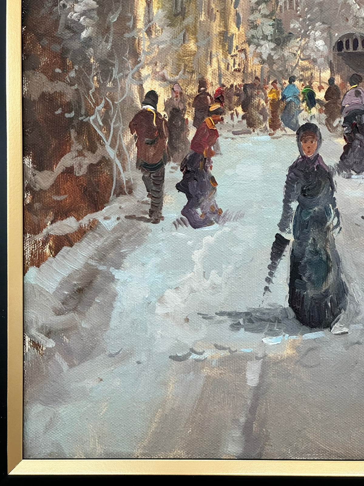 Continental School - Continental Winter Street Scene