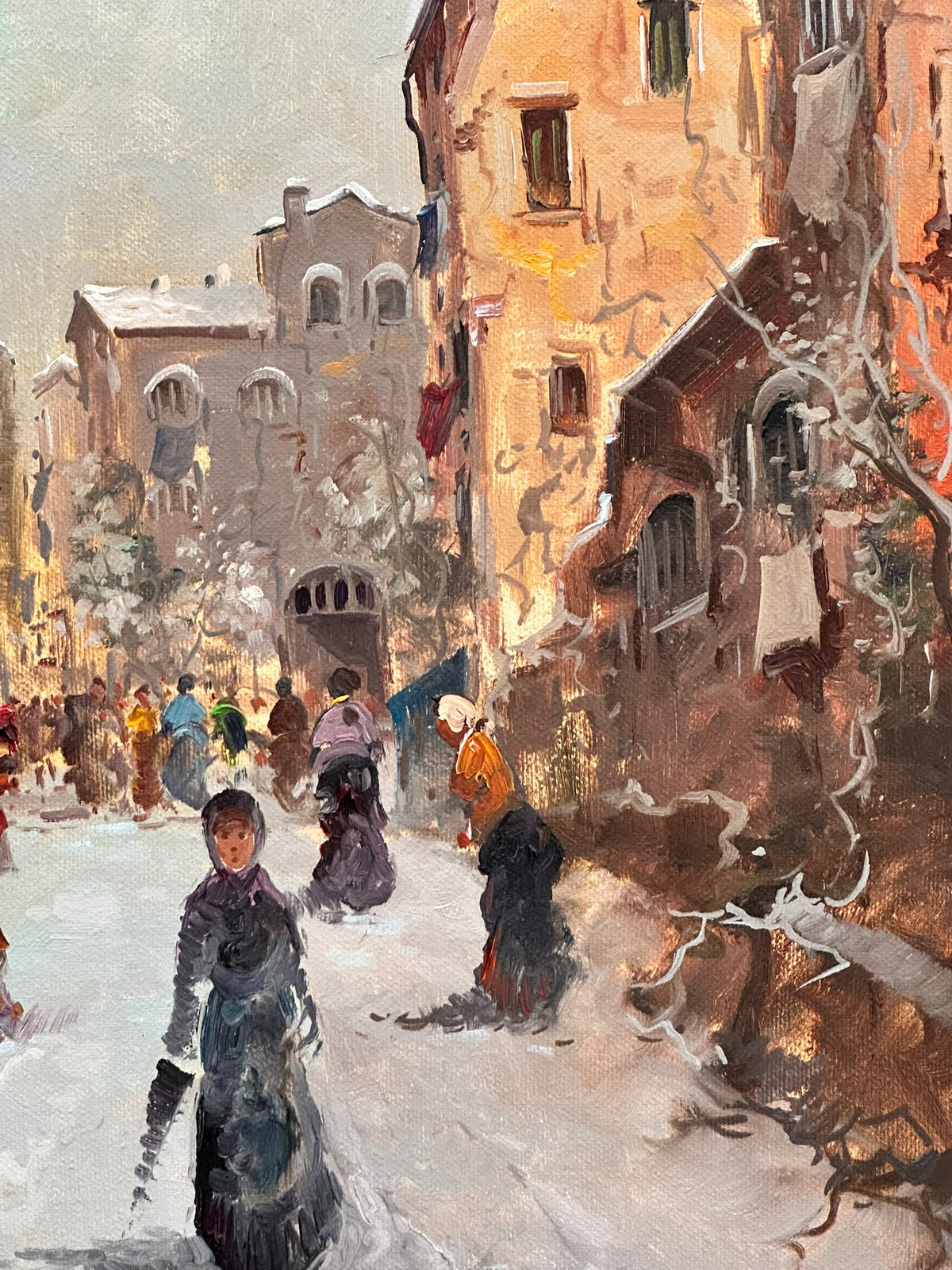 Continental School - Continental Winter Street Scene